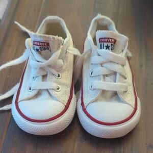 Converse Kids' Cream and Red Sneakers